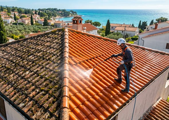 Nettoyage & Démoussage de Toiture