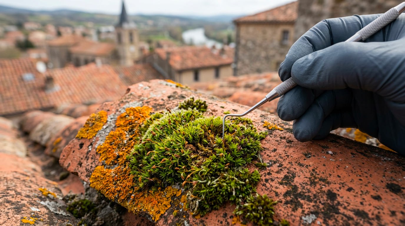 Démoussage de toiture à Limoux