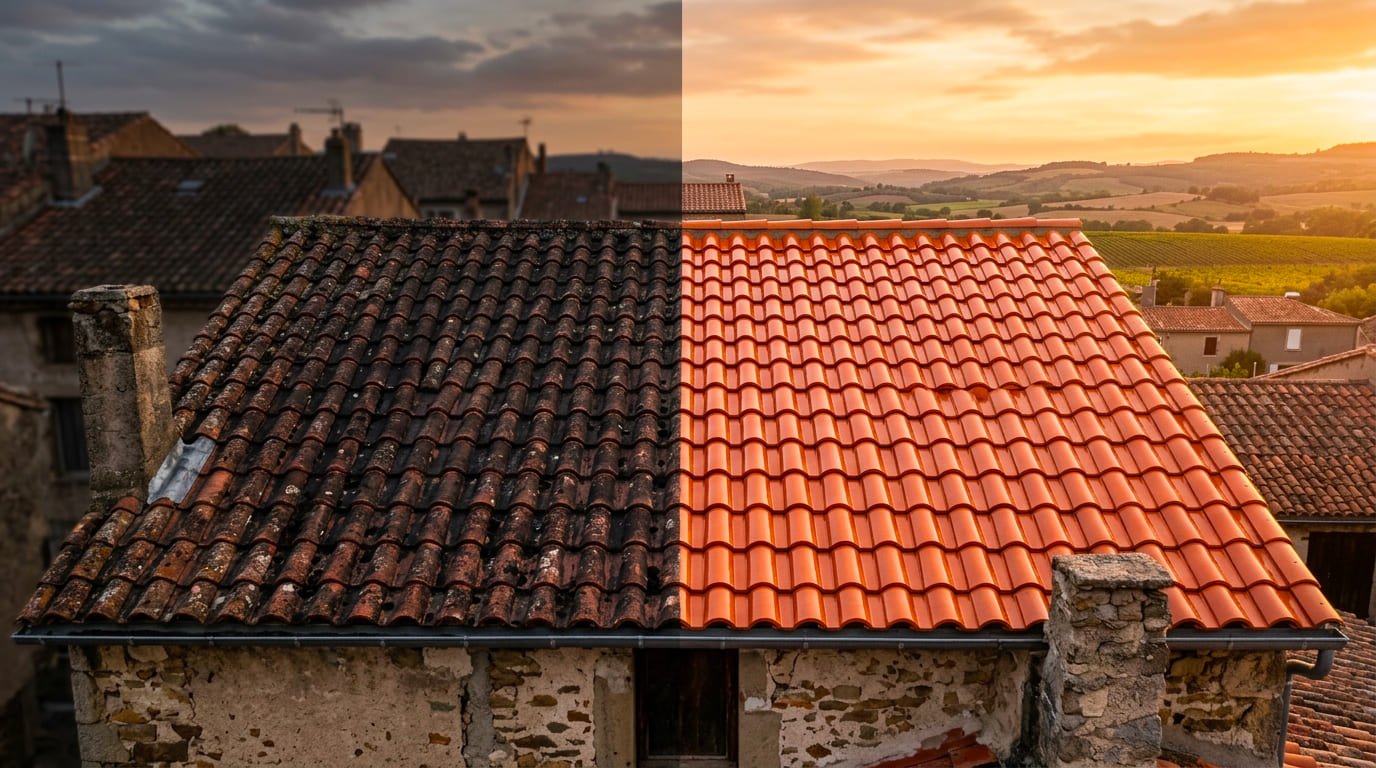 Nettoyage de toiture à Limoux